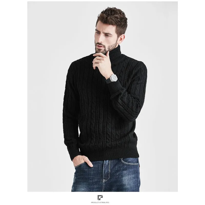 Men's Turtleneck Knitted Sweater