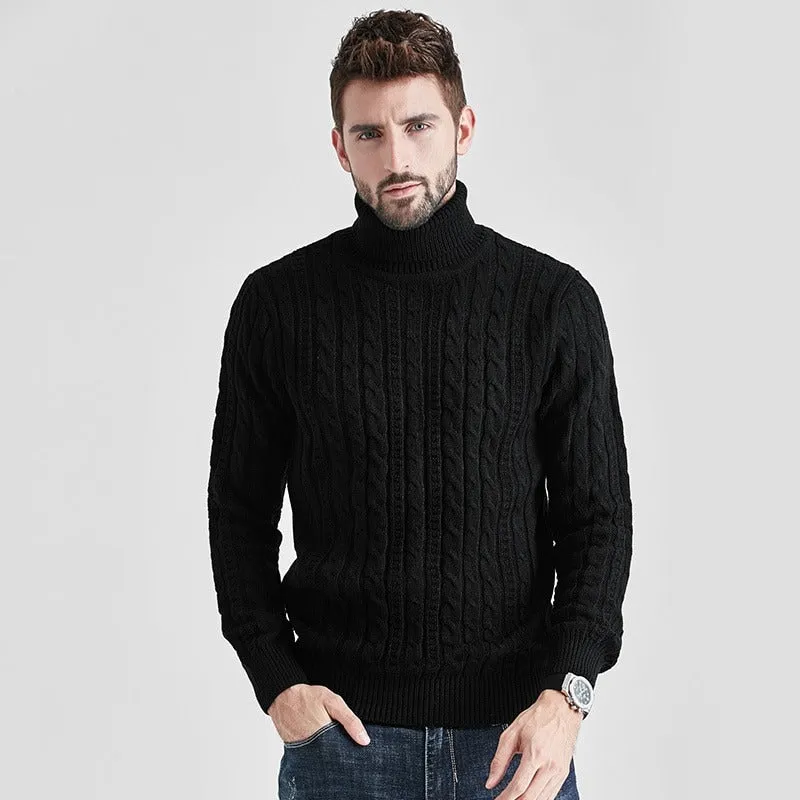 Men's Turtleneck Knitted Sweater