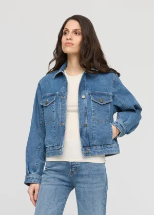 Midweight Denim Pleated Jacket