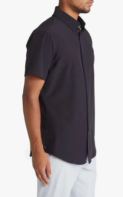 Mizzen   Main Leeward SS Shirt Black Solid