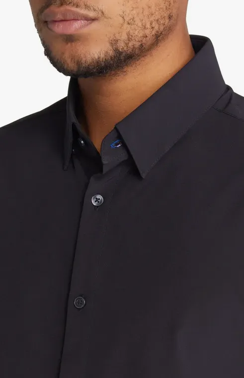 Mizzen   Main Leeward SS Shirt Black Solid