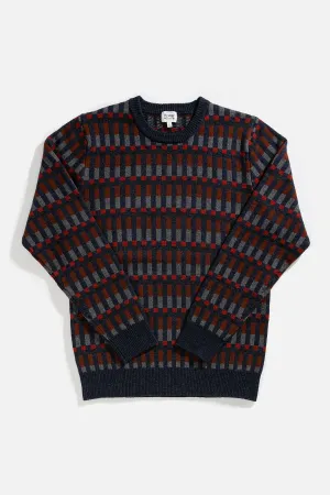 Morris Sweater / Navy Multi