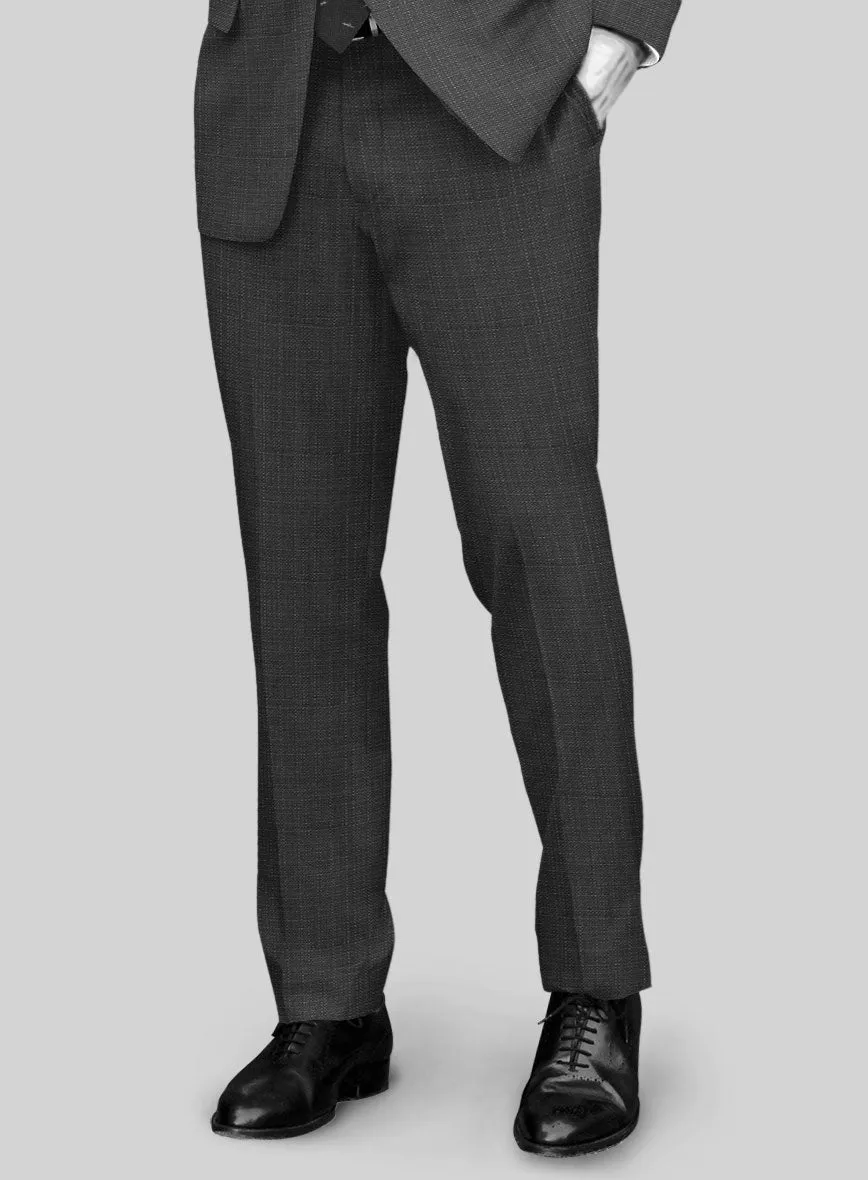 Napolean Bob Weave Charcoal Wool Suit