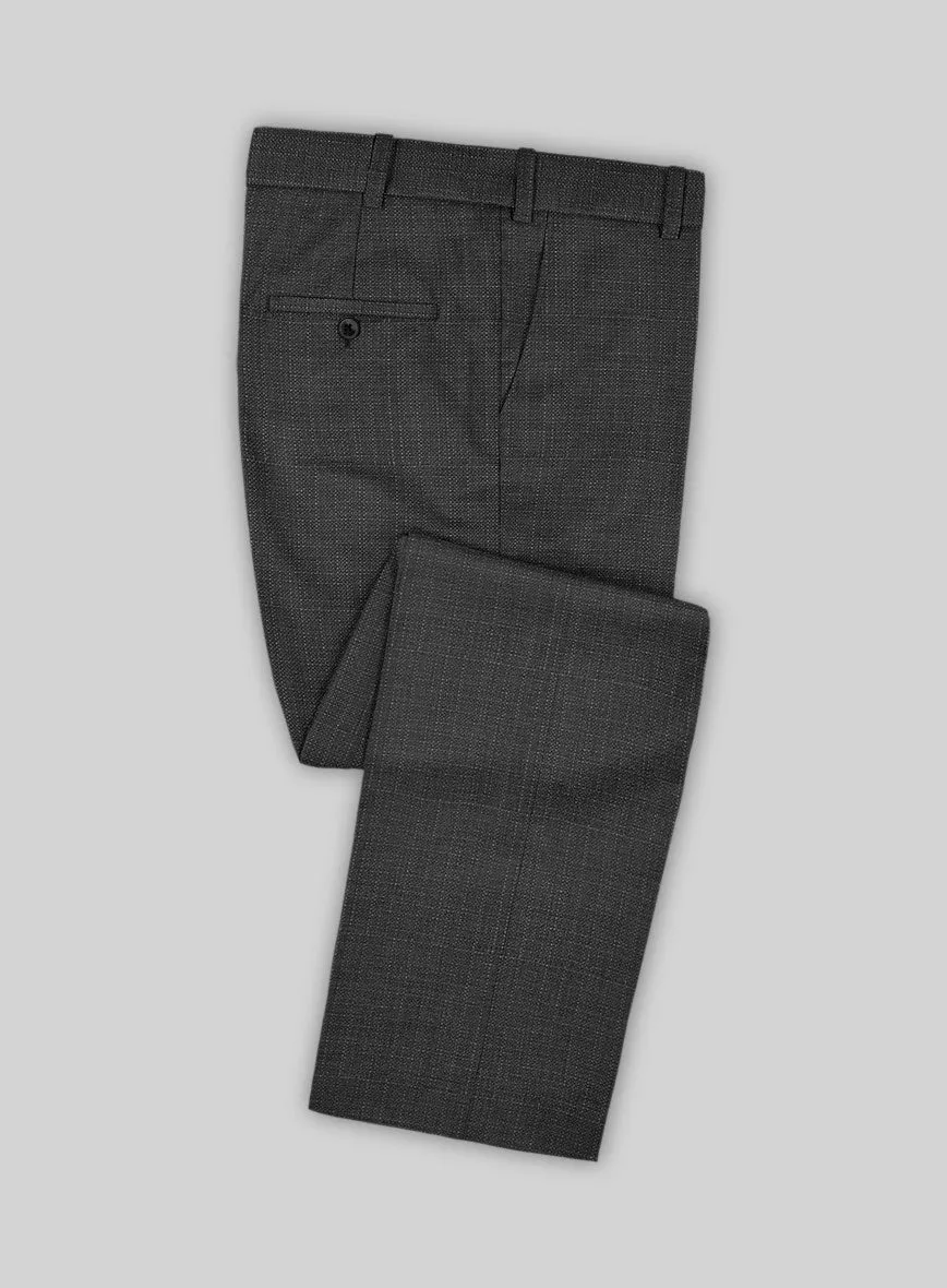 Napolean Bob Weave Charcoal Wool Suit