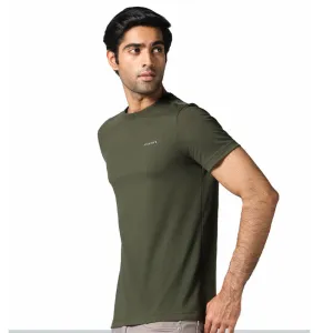 Neeman's Organic Cotton T-Shirt for Men | Olive | Crew Neck