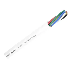 Pacer Round 6 Conductor Cable - 100' - 14/6 AWG - Black, Brown, Red, Green, Blue & White