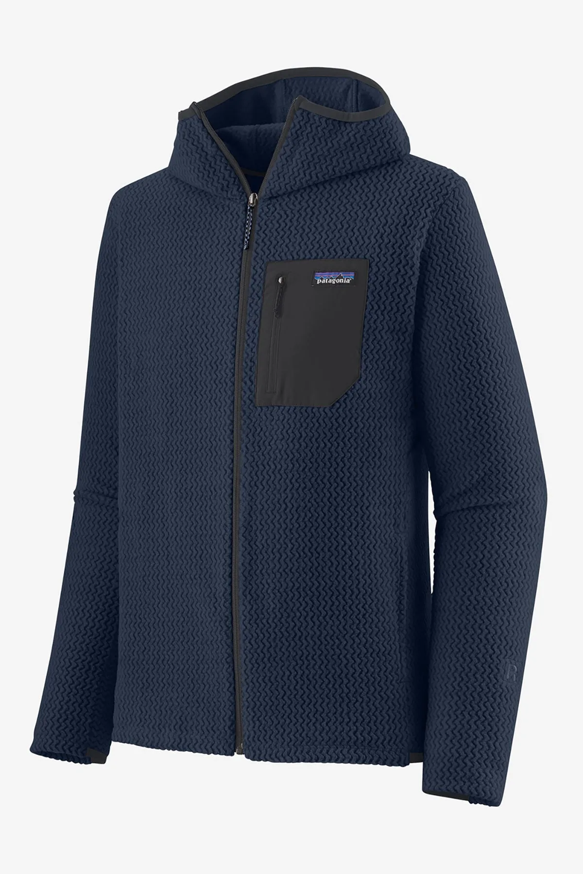 Patagonia Mens R1 Air Full-Zip Custom Hoodies, New Navy