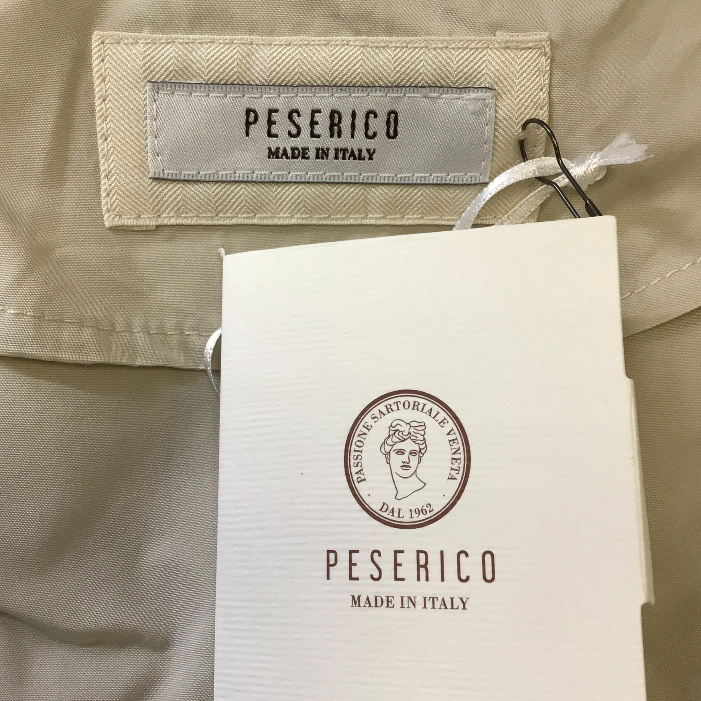 Peserico Cream / Silver Monili Beaded Detail Hooded Full Zip Jacket