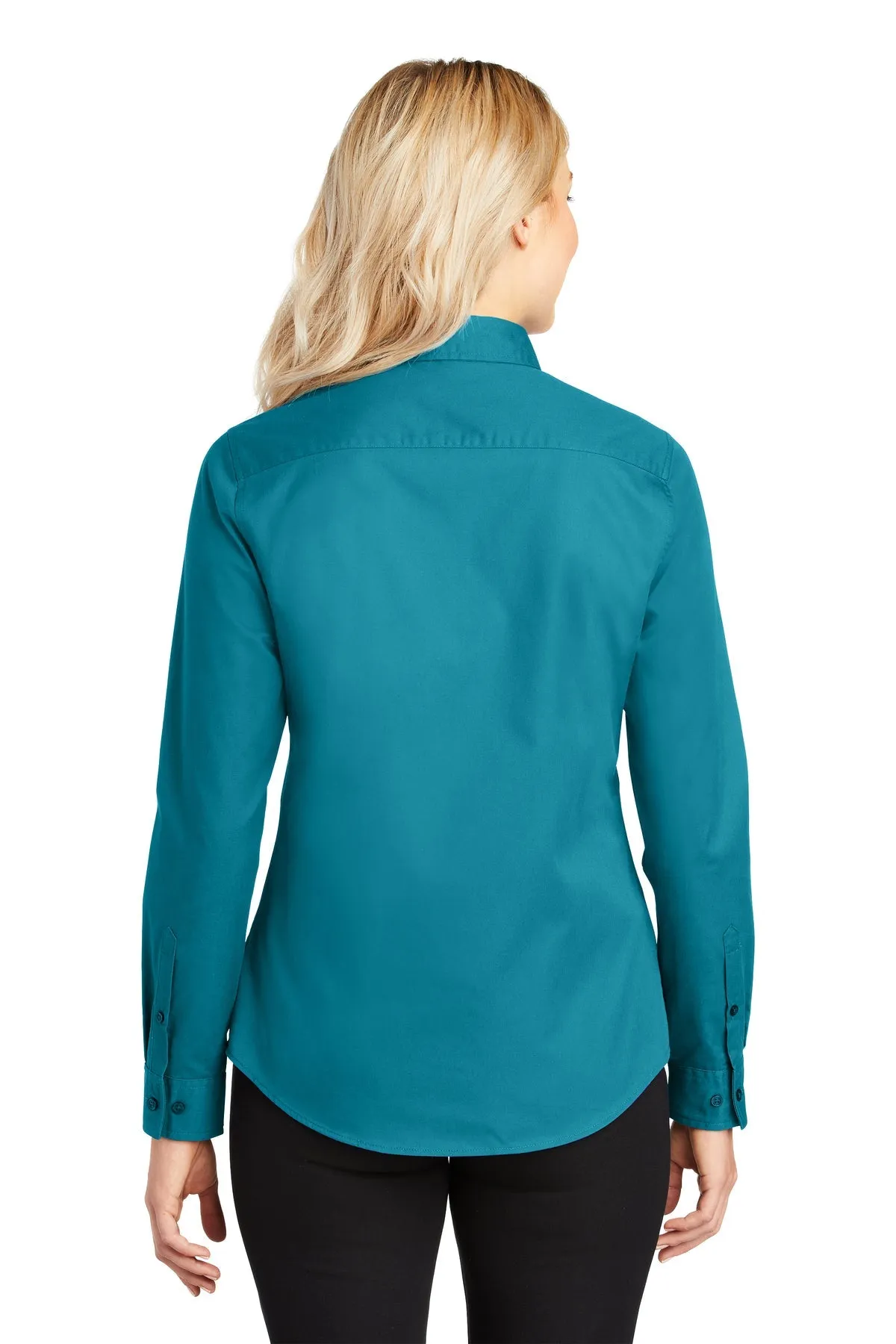 Port Authority Ladies Custom Easy Care Shirts, Teal Green