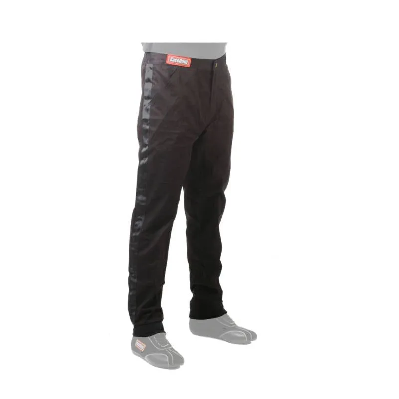 RaceQuip SFI-1 Pro-1 Single Layer Youth Racing Pants - Black