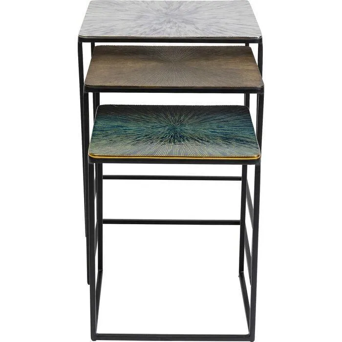 Ray Multicolour Side Table (3/Set)