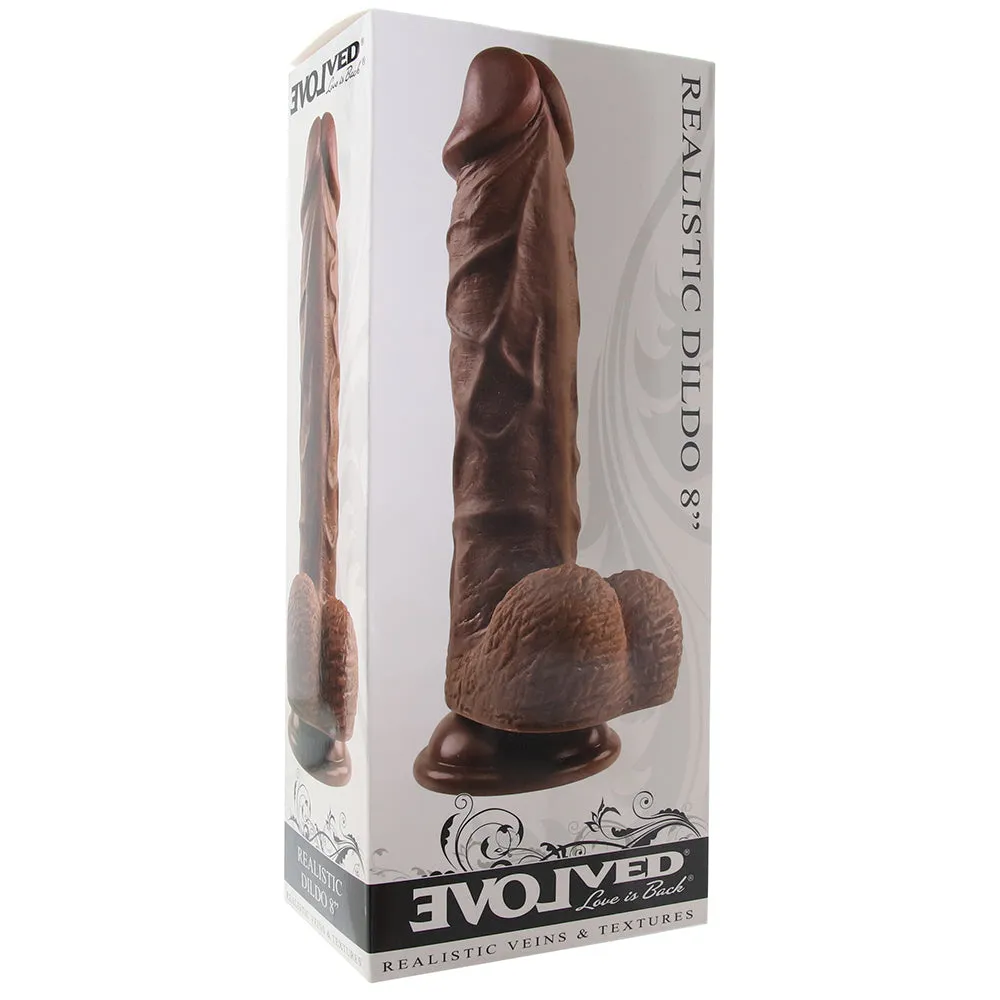 Realistic 8 Inch Dildo in Dark