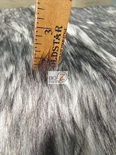 Red Arctic Alaskan Husky Long Pile Faux Fur Fabric / Sold By The Yard