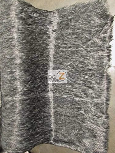 Red Arctic Alaskan Husky Long Pile Faux Fur Fabric / Sold By The Yard