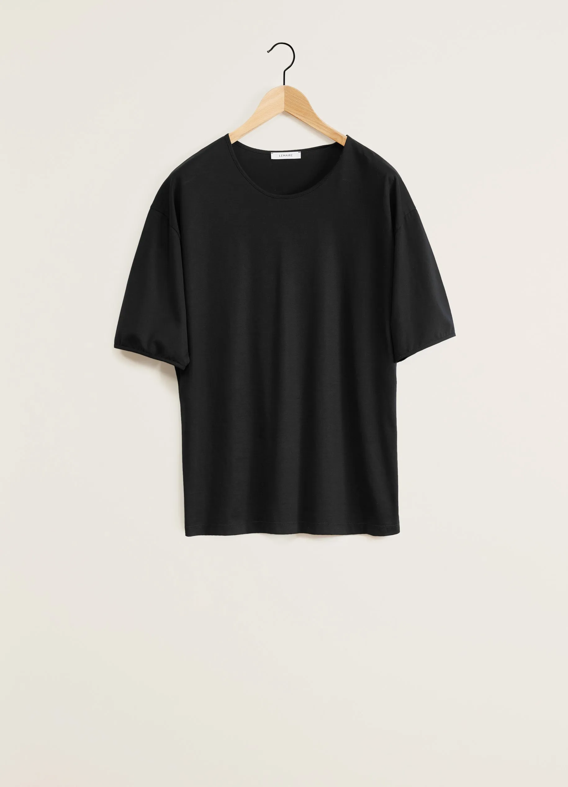 RIB U NECK T-SHIRT