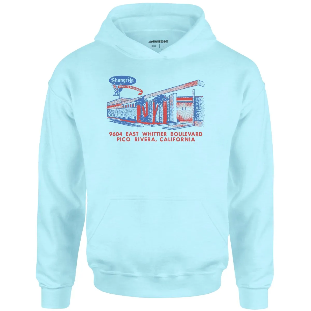 Shangri-La - Pico Rivera, CA - Vintage Restaurant - Unisex Hoodie