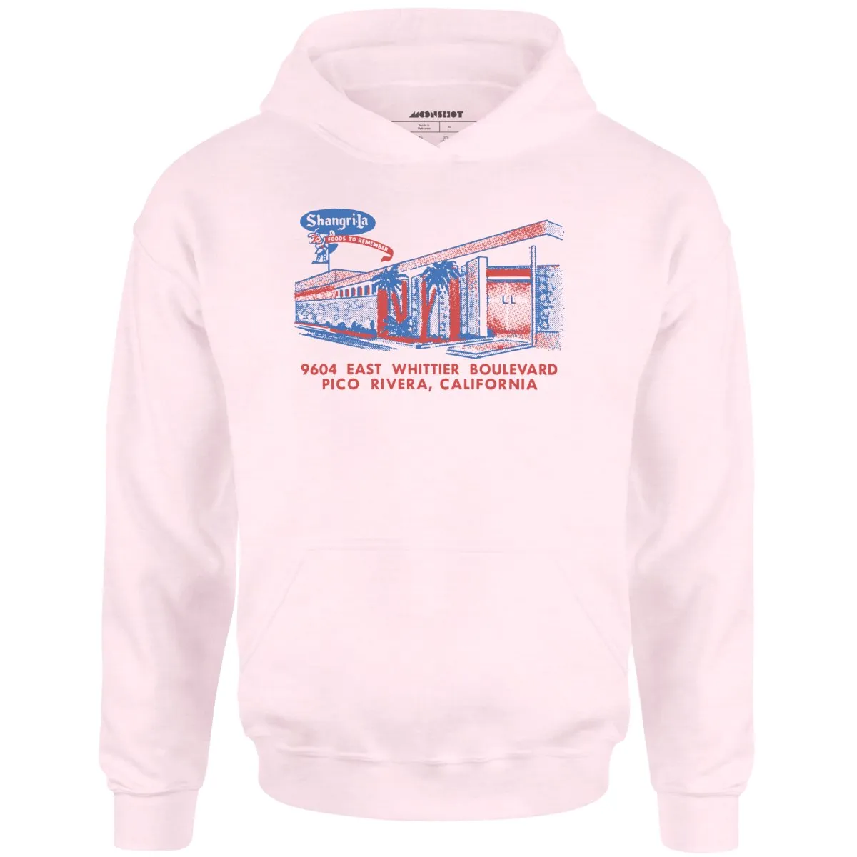 Shangri-La - Pico Rivera, CA - Vintage Restaurant - Unisex Hoodie