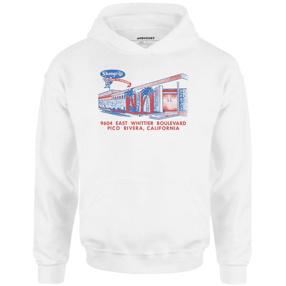 Shangri-La - Pico Rivera, CA - Vintage Restaurant - Unisex Hoodie