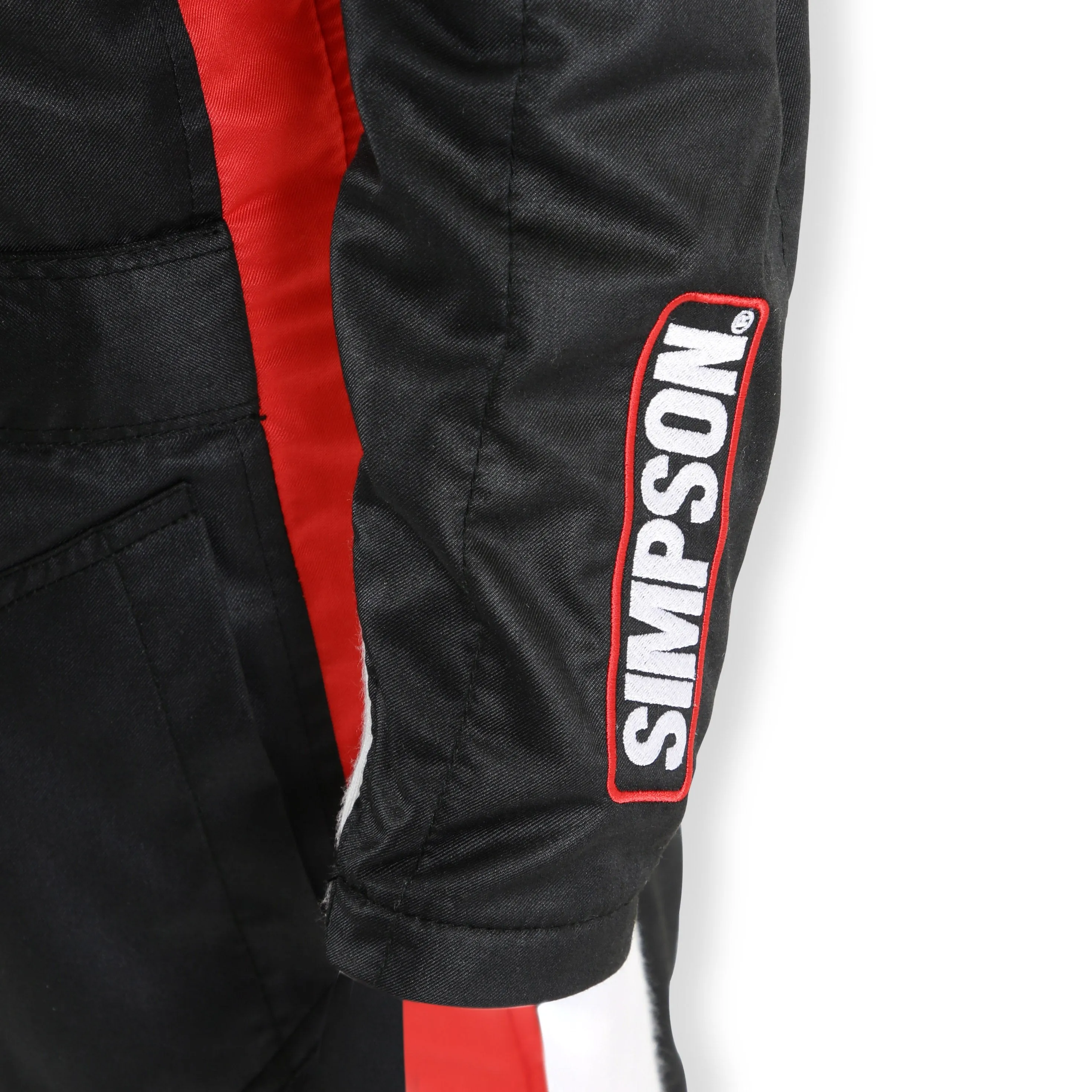 Simpson Supercoil Racing Suit - Black/White/Red