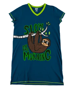 Slow in the Morning V-Neck Nightshirt*