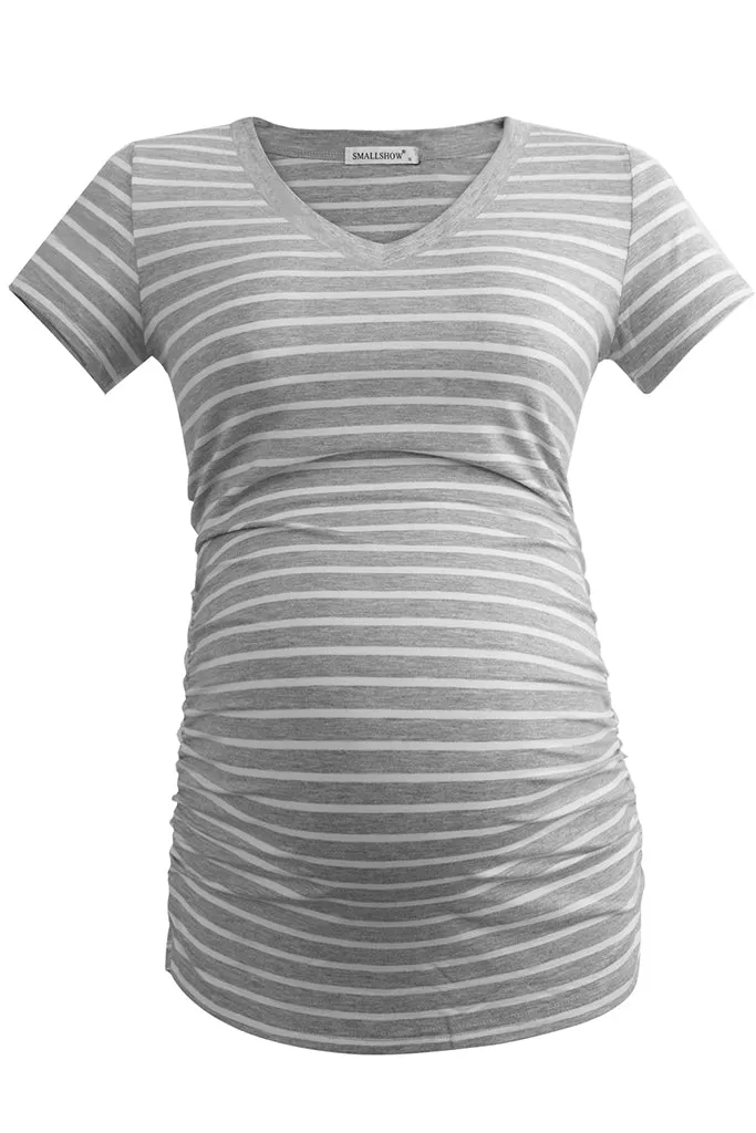 Smallshow Casual V Neck Maternity Tops