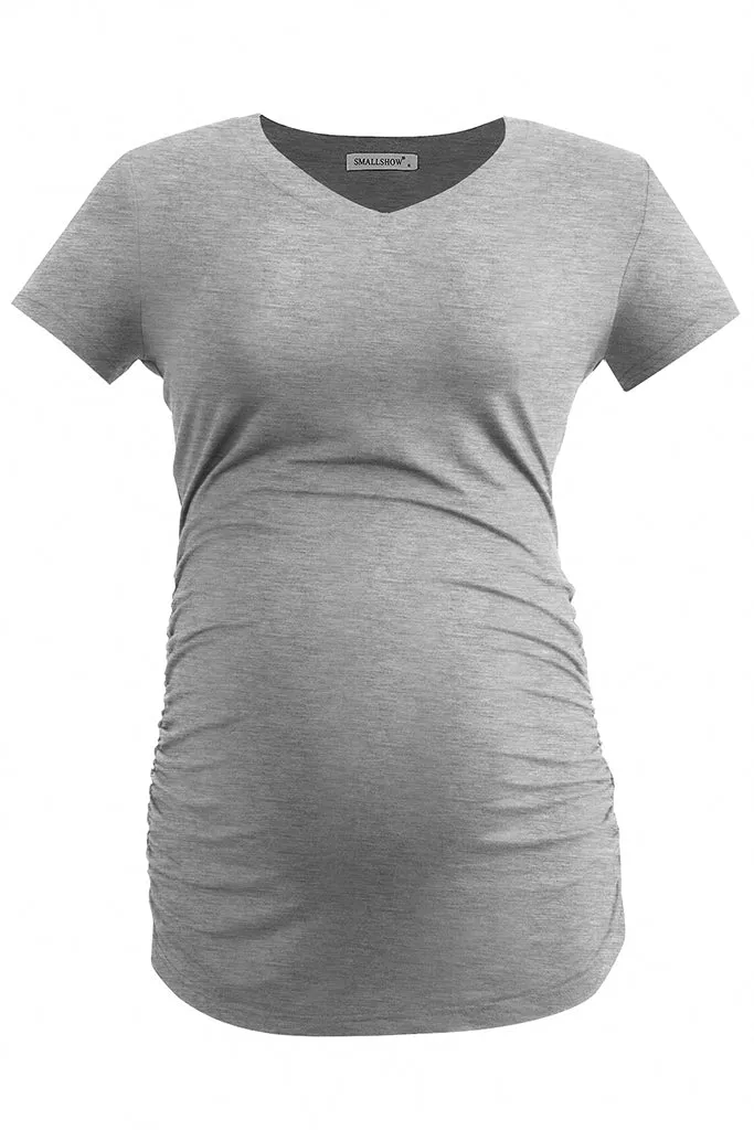 Smallshow Casual V Neck Maternity Tops