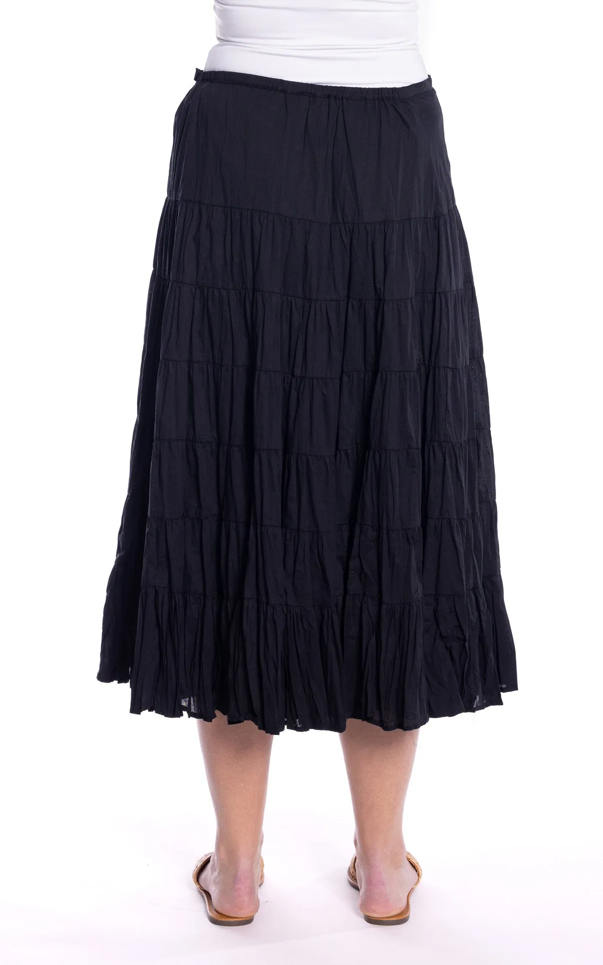 Tiered Skirt by Café Latte - Black