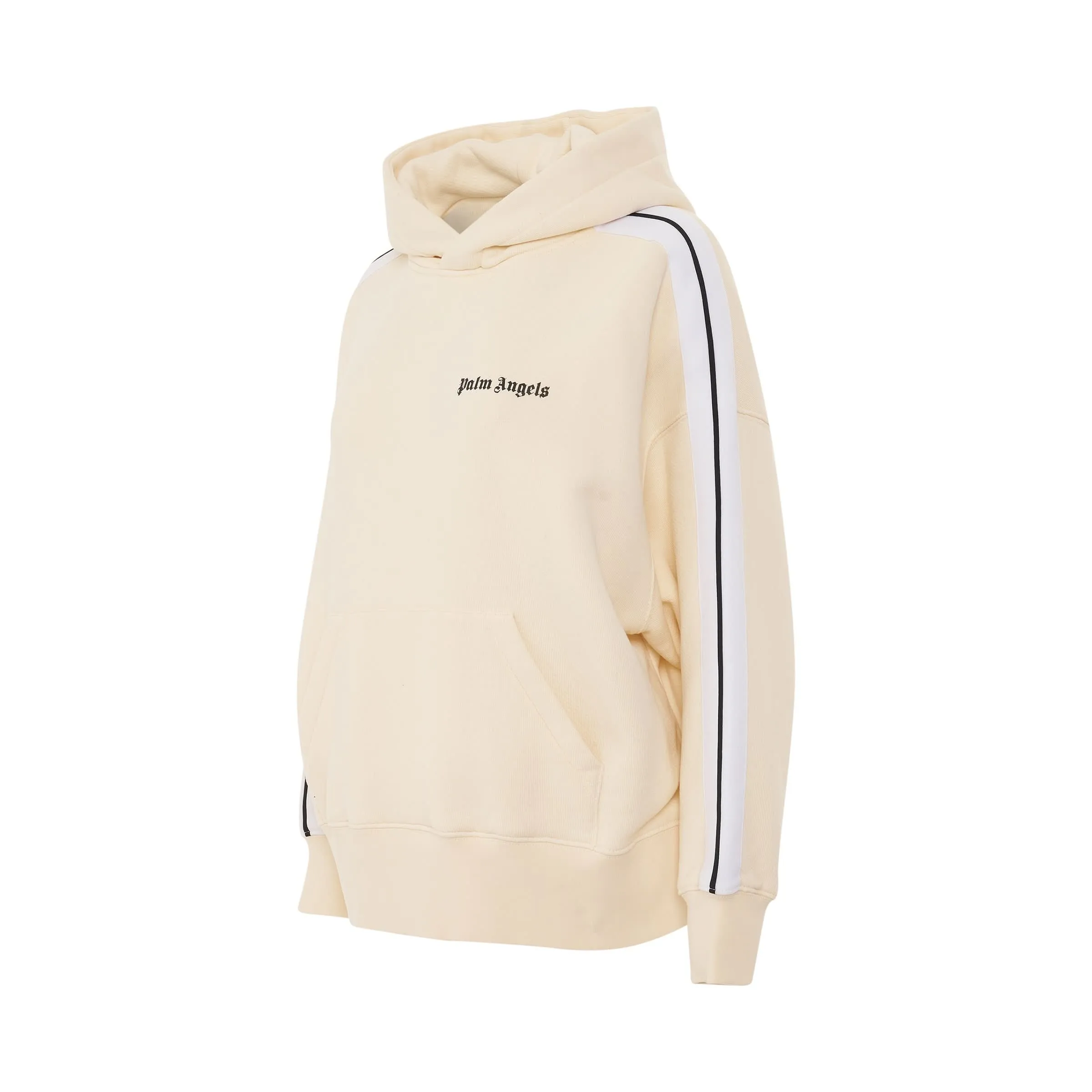 Track Hoodie in Butter/Black