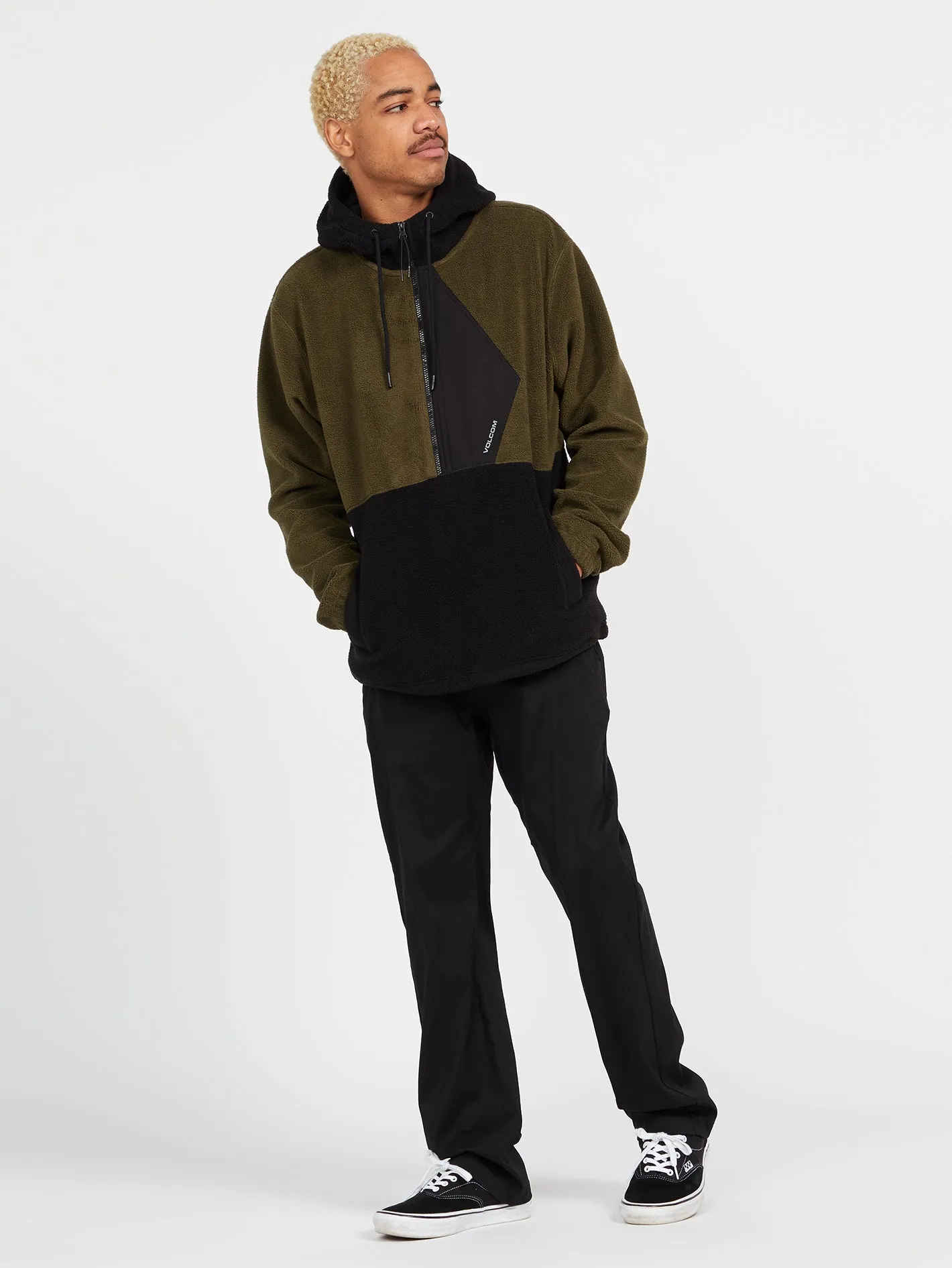 Unerstand Half Zip Hoodie - Military