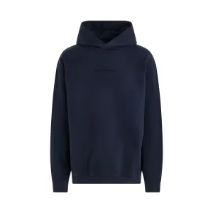 Upside Down Logo Hoodie in Navy