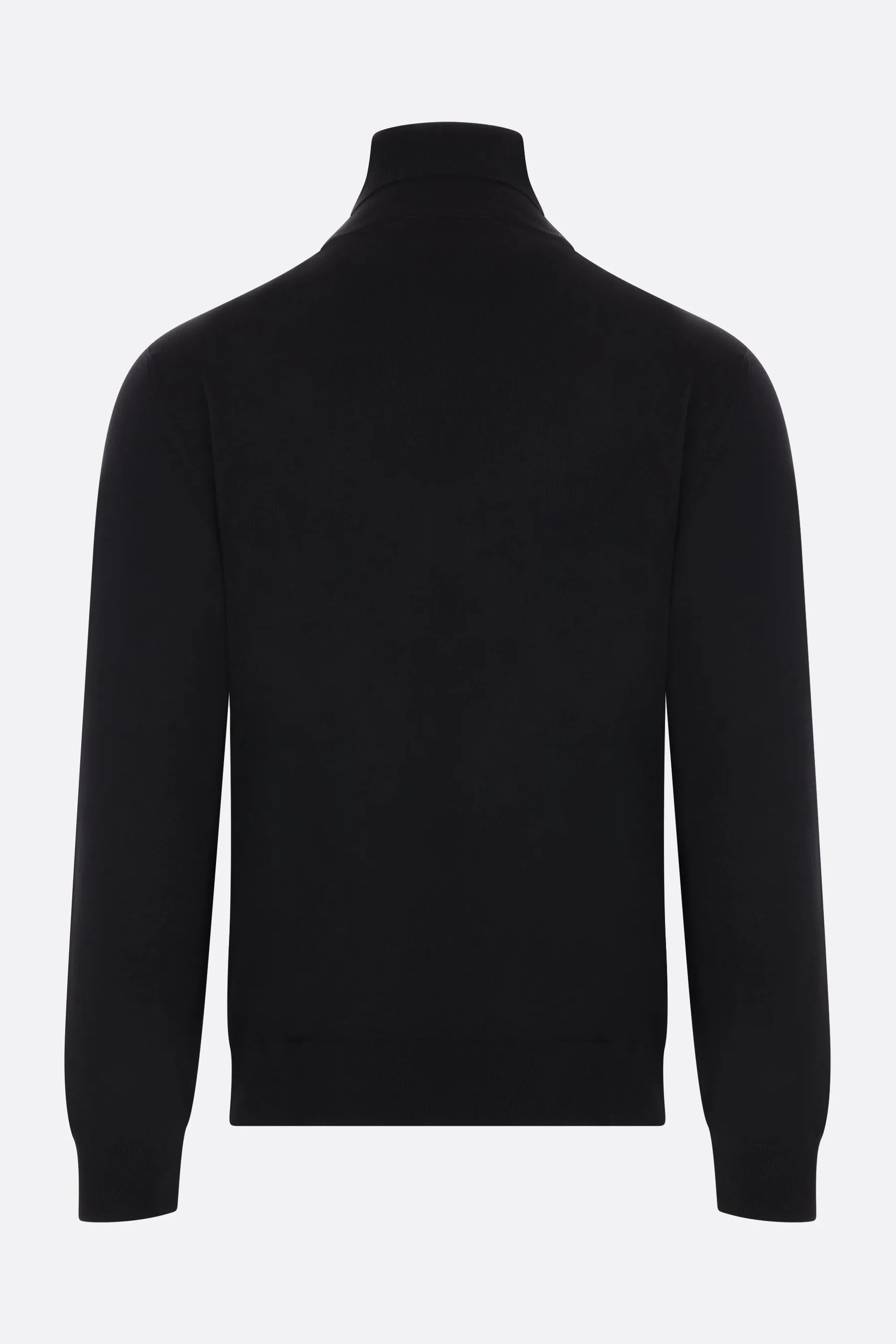 VLogo Embroidered Wool Turtleneck