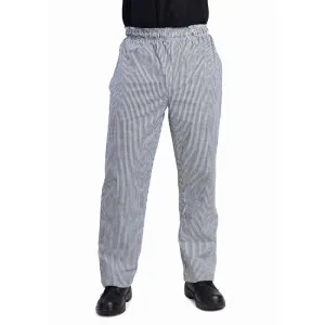 Whites Unisex Vegas Chefs Trousers Black and White Check M - DL712-M