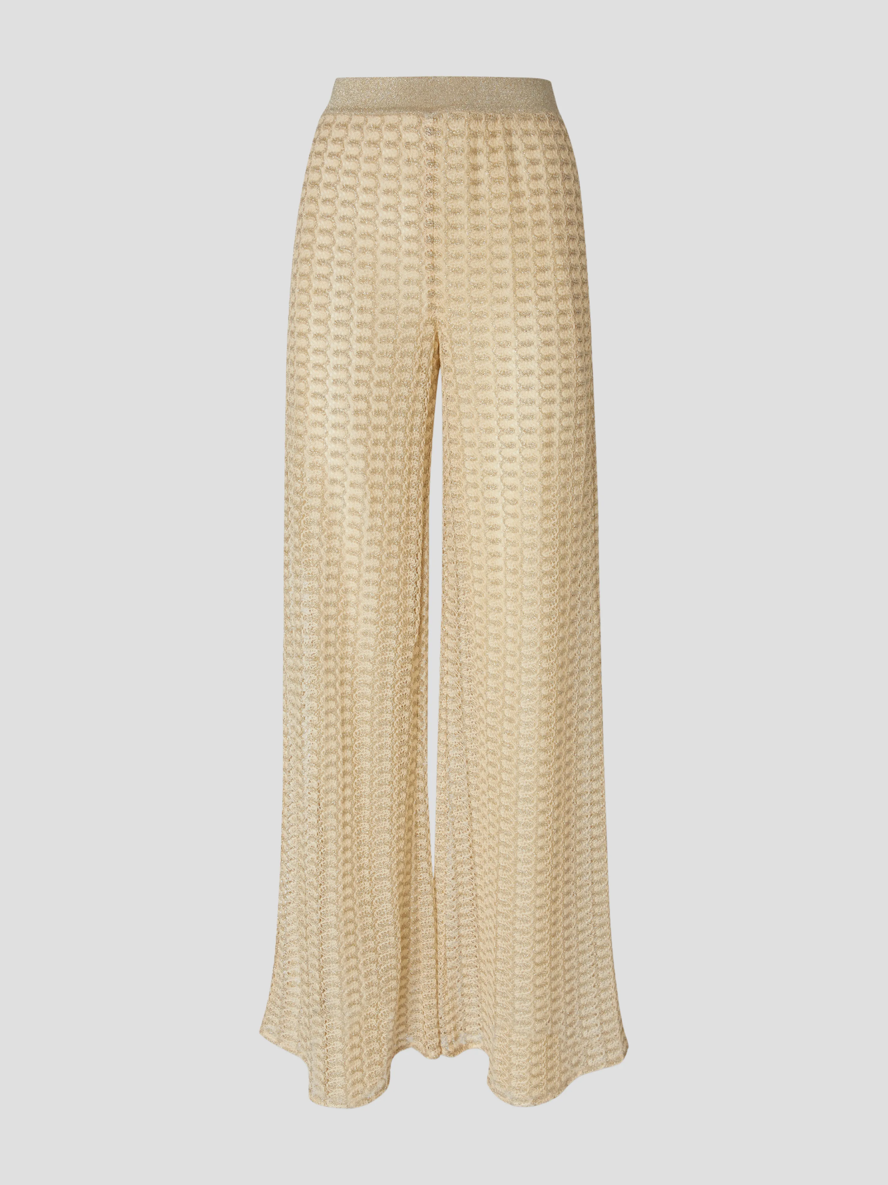 Wide Leg Trousers in Cream